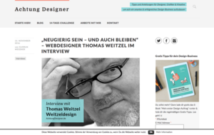 Interview & Verlosung auf achtungdesigner.de