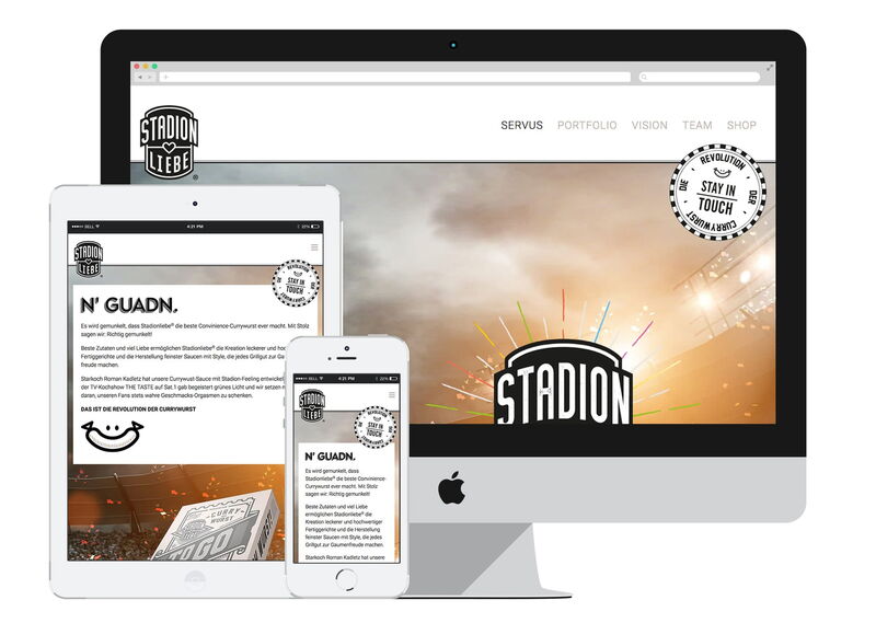 Stadionliebe® geht online - die Revolution der Currywurst.