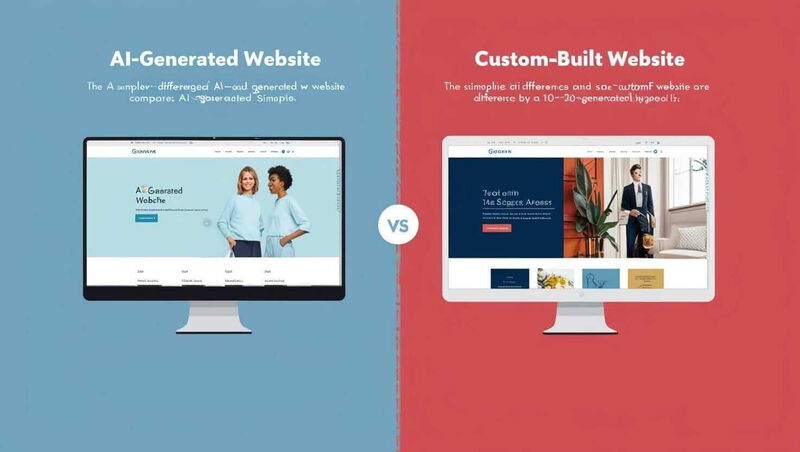 KI generierte Website oder doch anders?