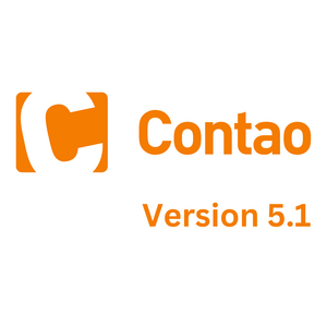 Grafik mit Text: Contao 5.1 veröffentlicht