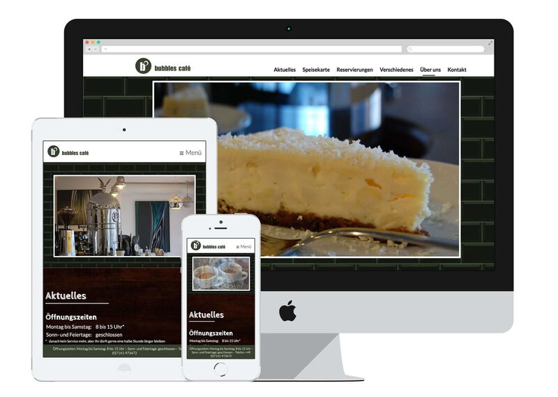 Redesign Website für Café Ludwigsburg